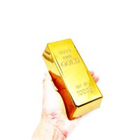 SABLUE Replica Gold Bar Fake Golden Brick Bullion Movie Prop Novelty Gift Joke (S)