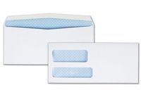Quality Park 24524 Quality Park Security Tint Double Window Invoice Envelopes, 9, White, 500/Box