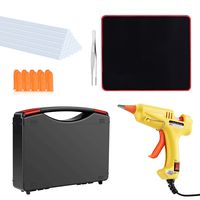 Hot Glue Gun Kit with Glue Sticks 20 Pcs Mini Glue Gun, Mouse Pad, Portable case for DIY Small Projects, Craft and Arts & Home Or School Quick Repair Sealing Use, Christmas Decoration/Gift (20 Watt)