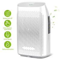 Honati Home Dehumidifier, 2000ml Ultra Quiet Small Portable Dehumidifiers with Auto Shut Off for Basement, Bedroom, Bathroom, Baby Room, RV and Office (Up To 269 Sq.Ft)
