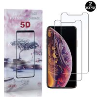 iPhone X/iPhone Xs Screen Protector Tempered Glass, Bear Village Premium Screen Protector, 9H Scratch Resistant Screen Protector Film for iPhone X/iPhone Xs - 2 Pack