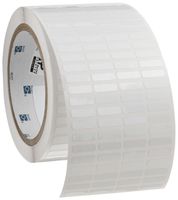 Brady THT-14-473-10 0.65" Width x 0.2" Height, B-473 Static Dissipative Polyester, Gloss Finish White Thermal Transfer Printable Label (10000 per Roll)