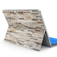 igsticker Ultra Thin Premium Protective Back Stickers Skins Universal Tablet Decal Cover for Microsoft Surface Pro 4/ Pro 2017/ Pro 6(2018) 008338 Bricks　Photo　Stone