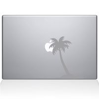 The Decal Guru Palm Tree Decal Vinyl Sticker, 13" MacBook Air, Silver (2304-MAC-13A-S)