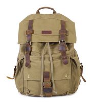 Paraffin Outdoor Canvas Backpack Hiking Camping Rucksack Heavy Duty Daypack School Backpack for Men and Women