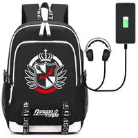 YOYOSHome Japanese Anime Danganronpa Cosplay Daypack Bookbag Laptop Bag Backpack School Bag with USB Charging Port