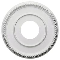 Ekena Millwork CM12BR Bradford Ceiling Medallion, 12 1/2"OD x 3 7/8"ID x 3/4"P (Fits Canopies up to 6 5/8"), Primed