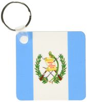 3dRose Guatemala Flag - Key Chains, 2.25 x 4.5 inches, set of 2 (kc_31552_1)