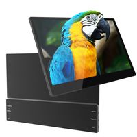 Eviciv 15.6 inch Monitor Portable Game Monitor FHD Display 1920×1080 Resolution 16:9 IPS Screen 178° Full Angle Fit for HDMI TYPE-C PD for Raspberry Pi Xbox Ones PS4 Security CCTV Camera Laptop PC MAC
