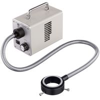 AmScope LED-50WR 50W LED Fiber Optic O-Ring Light Microscope Illuminator