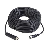 Xenocam 50FT 15M Car 4-Pin Aviation Video Extension Cable for CCTV Rearview Camera Truck Trailer Camper Bus Motorhome Vehicle Backup Monitor Waterproof Shockproof System