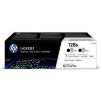 HP 128A | CE320AD | 2 Toner Cartridges | Black
