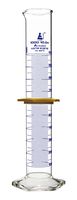 Measuring Cylinder, 1000ml - ASTM, Class A Tolerance ±3.00ml - Protective Collar, Hexagonal Base - Blue Graduations - Borosilicate 3.3 Glass - Eisco Labs