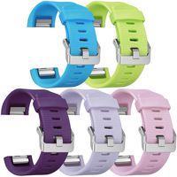 SKYLET for Fitbit Charge 2 Bands, Silicone Replacement Bands for Fitbit Charge 2 Bracelet Solid Colors with Secure Watch Clasp (No Tracker)[Small, 5 Pack: 003]