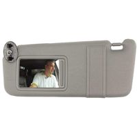 SAILEAD Left Driver Side Sun Visor for 2007 2008 2009 2010 2011 Toyota Camry and Camry Hybrid Without Sunroof and Light, Gray, LH