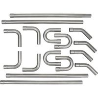 Universal 3" Custom Exhaust Tubing Mandrel Bend Pipe Straight & U-Bend Kit