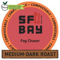 SF Bay Coffee Fog Chaser 120 Ct Medium Dark Roast Compostable Coffee Pods, K Cup Compatible including Keurig 2.0 (Packaging May Vary)