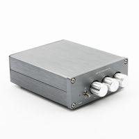 Mini Digital Stereo Amplifier, Hifi Amplifier with Subwoofer, 2 Channel Class D Audio Power Amplifier 50W+50W+100W, DC12V - 24V, 2.1 Volume Controlled Stereo Amp for Home or Car