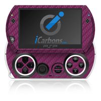 iCarbons Purple Carbon Fiber Vinyl Skin for Sony PSP Go
