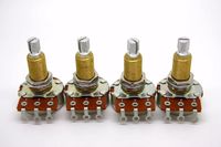 Bourns 500K LONG Split Shaft Audio Taper Low Friction Potentiometers Set of Four (4X)