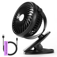 WoneNice Battery Operated Clip on Stroller Fan