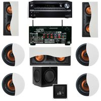Klipsch R-5502-W II In-Wall Speaker 7.1 SW-310 Onkyo TX-NR838 7.2