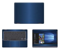 decalrus - Protective Decal for Asus VivoBook Flip 12 TP202NA (11.6" Screen) Laptop Blue Texture Brushed Aluminum Skin Skins Decal for case Cover wrap BAasusVivobk12_TP202Blue