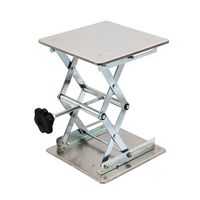 HFS (R) Plate 8x8; Overall Height 10"; Lab Jack Scissor Stand Platform Lab Load Bearing 15kg/33lbs