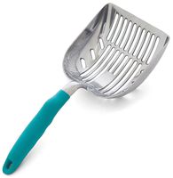 DuraScoop Jumbo Cat Litter Scoop, All Metal End-to-End with Solid Core, Sifter with Deep Shovel, Multi-Cat Tested Accept No Substitute for the Original (colors may vary)