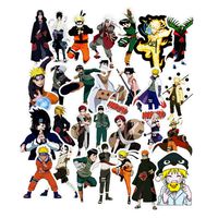 Auxsoul Waterproof Naruto Stickers Anime Decal Vinyl Sticker for Laptop, MacBook, Luggage, Skateboard( 49 PCS )