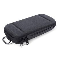 Carrying Case for Nintendo Switch Lite Console & Accessories - GLCON Hard Shell Protective Switch Game Travel Case with 10 Game Cartridges - Portable Switch Storage Pouch Protective Cover (Black Gray)