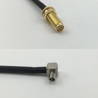 3 feet RG316 SMA Female Long to TS9 ANGLE MALE Pigtail Jumper RF coaxial cable 50 ohm High Quality Quick USA Shipping