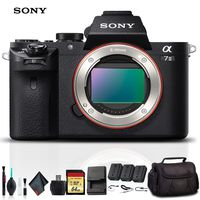 Sony Alpha a7 II Mirrorless Camera ILCE7M2/B with Soft Bag, Additional Battery, 64GB Memory Card, Card Reader, Plus Essential Accessories