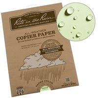 Rite in the Rain Weatherproof Laser Printer Paper, 8 1/2" x 11", 20# Green Colored Printer Paper, 50 Sheet Pack (No. 9511-50)