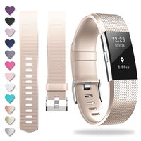 ZEROFIRE Compatible for Fitbit Charge 2, Replacement Adjustable Sport Bands for Charge 2 Heart Rate Fitness Wristbands, Women Men, Small and Large