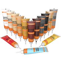 NADAMOO Floor and Furniture Repair Kit Cover Wood Scratch Touch Up Restorer of Wooden Table, Door, Cabinet,Veneer - Restore Any Wood Furniture and Hardwood Floor 14 Color Dark Black Gray White Oak