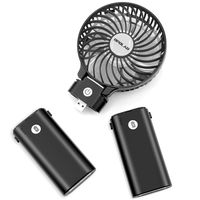 OPOLAR 10400mAh Battery Operated Fan, Portable Handheld Fan with 10-40 Hours Working Time,3 Setting, Strong Wind,Foldable Design, for Travel,Camping and Outdoor Activities(White)