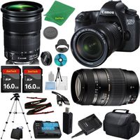 Canon EOS 6D Camera with 24-105mm IS STM Lens + Tamron 70-300mm AF + 2pcs 16GB Memory + Camera Case + Card Reader + Professional Tripod + 6pc ZeeTech Starter Set