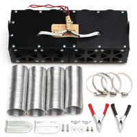 RUNMIND 4 Port Car Fan Heater Windscreen Demister Defroster Defogger Heating Warmer Compact Air Heater 12V 800W for Truck