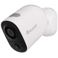 Toucan Wireless Outdoor Security Camera, Rechargeable Battery Powered Weatherproof Home Surveillance System 1080P FHD Video, Night Vision, 2-Way Audio, Alert, Siren Alarm, 2.4Ghz WiFi