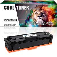 Cool Toner Compatible Toner Cartridge Replacement for HP 202A CF500A Black Toner MFP M281fdw M254dw HP Color Laserjet Pro MFP M281 M281fdw M281cdw M254dw M254dn M254nw M280nw Printer Toner-1 Pack