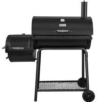 Royal Gourmet CC1830F Charcoal Grill with Offset Smoker, Black