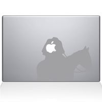 The Decal Guru Headless Horseman MacBook Decal Vinyl Sticker - 13" MacBook Pro (2016 & Newer) - Silver (1080-MAC-13X-S)