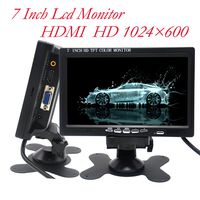 Padarsey 7 Inch Monitor HDMI - 1024x600 HD TFT LCD Screen Display AV VGA Input Built in Speaker for Raspberry Pi 3 Model B+ 3B CCTV Computer PC DVR Car