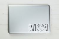 Explore Vinyl Sticker Decal 7"x2.6" (Black)