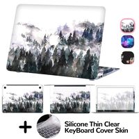 MacBook Air 13 Inch Decal Skin for 2019 2018 Release A1932 with Retina Display,4-Sided Full Set Vinyl Sticker Cover,Protective,Removable and Scratchproof(Foggy Forest)