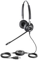 Jabra BIZ 2400 USB UC Duo Corded Headset for Softphone and Mobile Phone (Renewed)