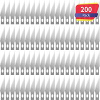 200 Pack No.11 Hobby Blades Set, SK-5 High Carbon Steel Art Blades Cutting Tool with Storage Case for Craft, Scrapbook, Stencil