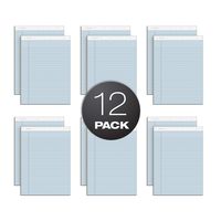 TOPS Prism Writing Pads, 8-1/2" x 11-3/4", Legal Rule, Blue, Perforated, 50 Sheets, 12 Pack (63120)