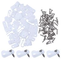 Sunmns 60 Pack Cable Clips Wire Clamp, Cord Nylon Fastener Organizer with 60 Pack Screws for Wire Management (1/4 Inch)
